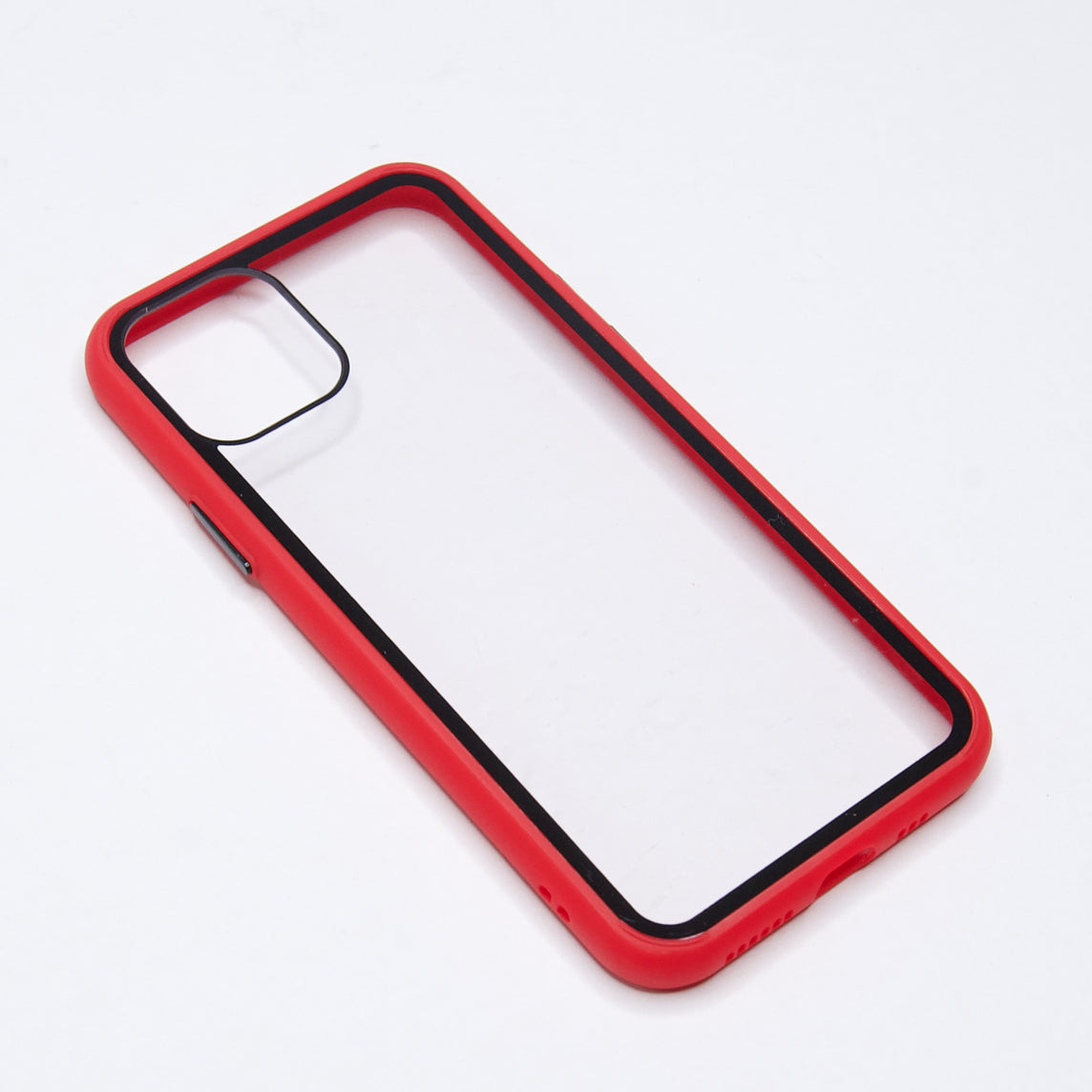 Estuche Transparente El Rey Para iPhone 11 Pro Rojo Shop name