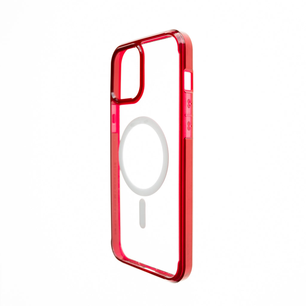 Estuche clasico spigen magsafe marco apple iphone 13 pro color rojo / transparente Shop name