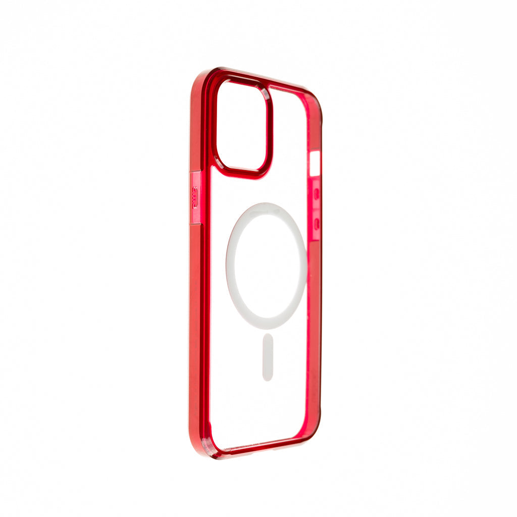 Estuche clasico spigen magsafe marco apple iphone 13 pro color rojo / transparente Shop name
