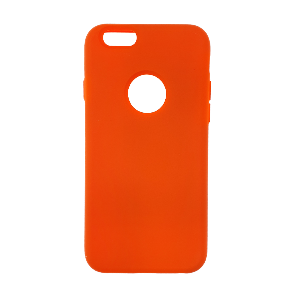 Estuche silicon el rey silicon apple iphone 6 color naranja