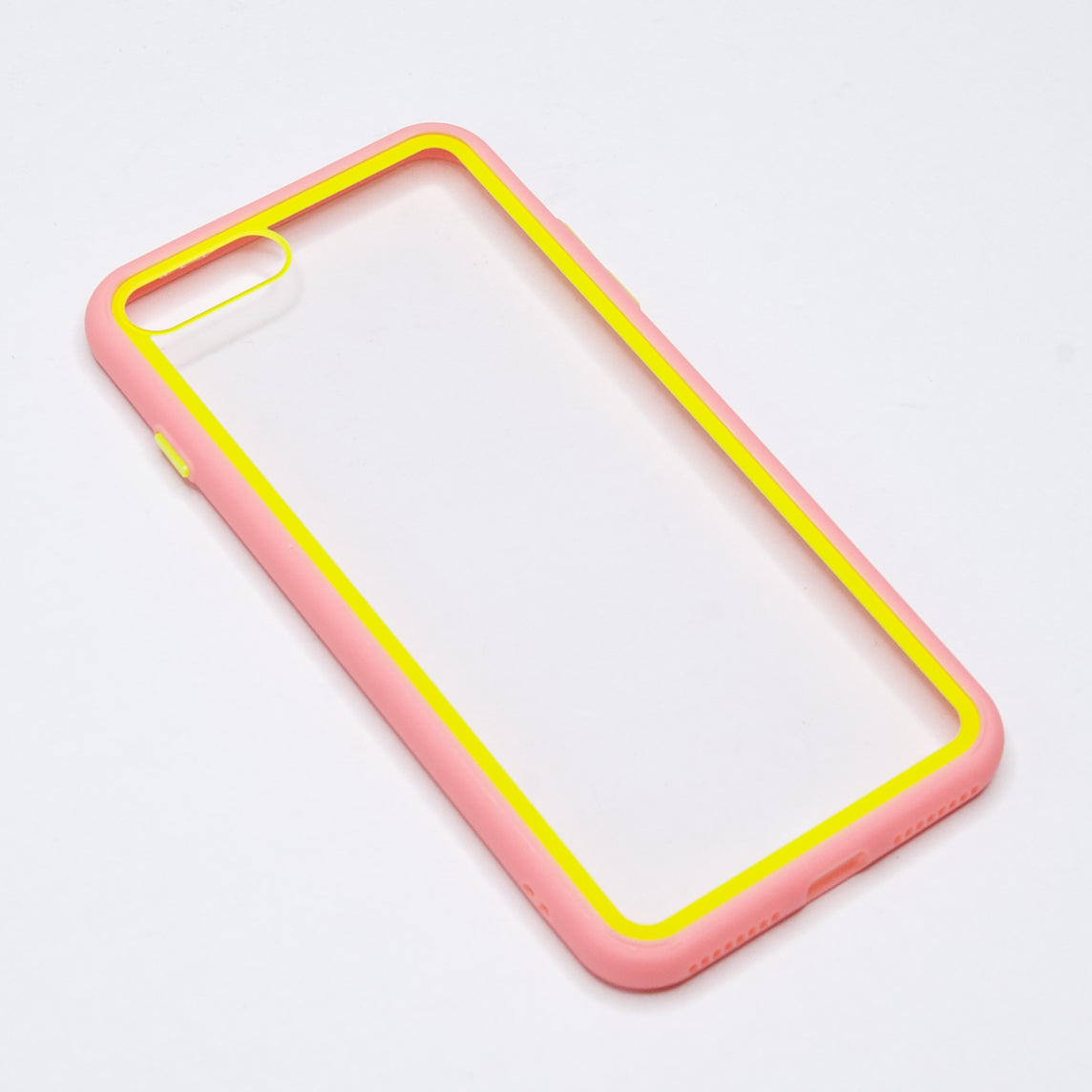 Estuche Transparente El Rey Para iPhone 7 Y iPhone 8 Rosa Transparente Shop name