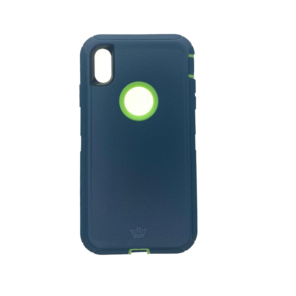 Estuche proteccion el rey defender apple iphone xs max color turquesa / verde Shop name