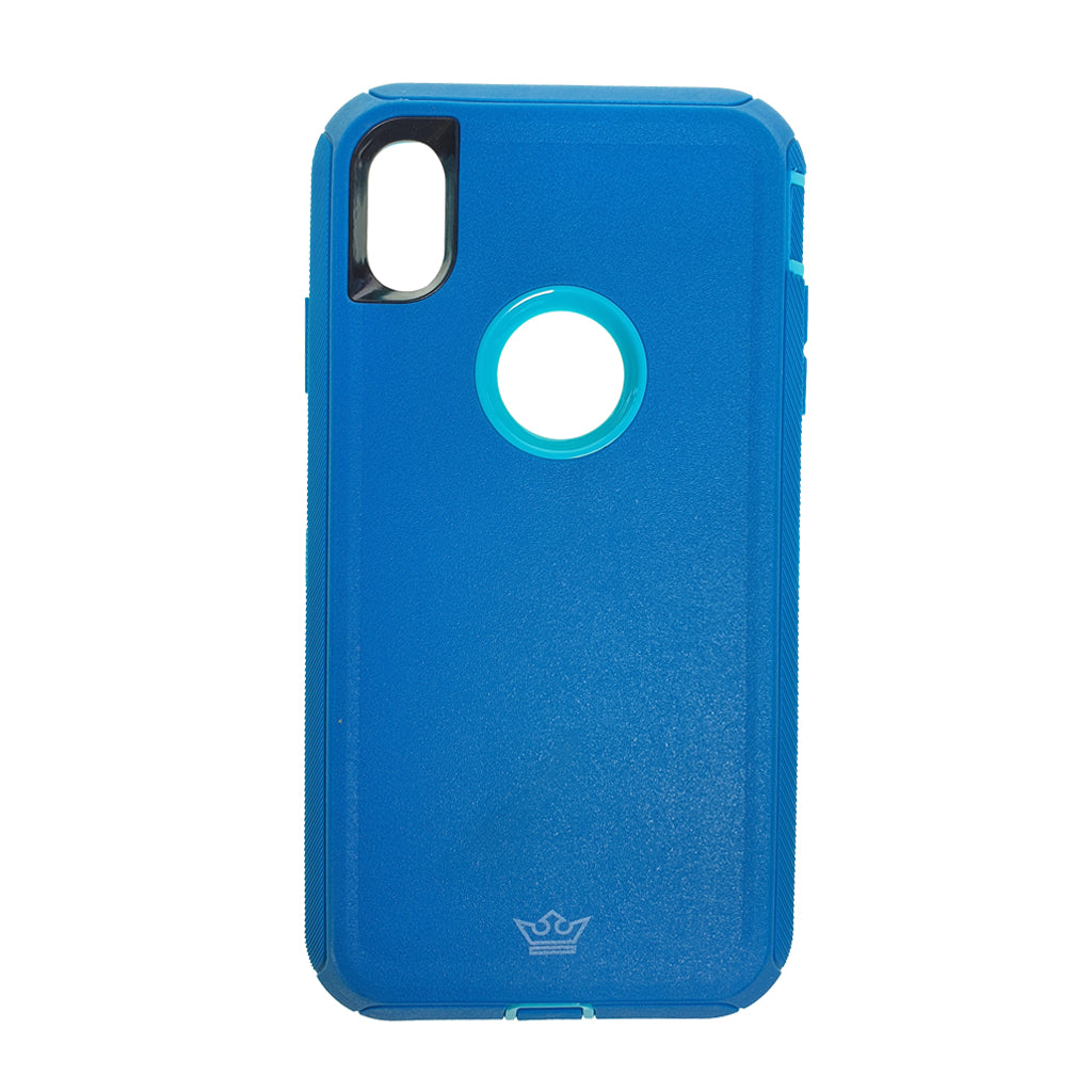 Estuche Protección El Rey Defender Para iPhone XS Max Color Turquesa Shop name