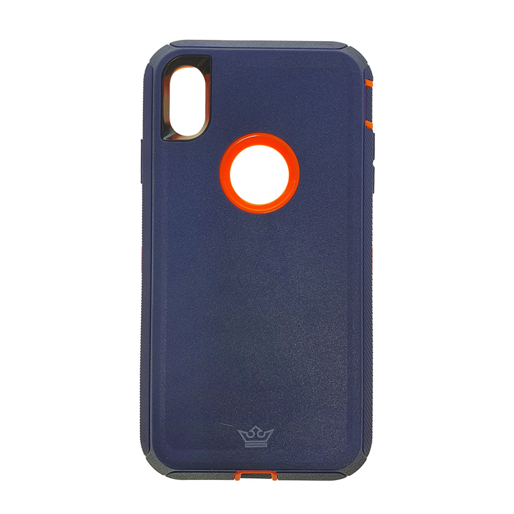 Estuche proteccion el rey defender apple iphone xs max color naranja / azul