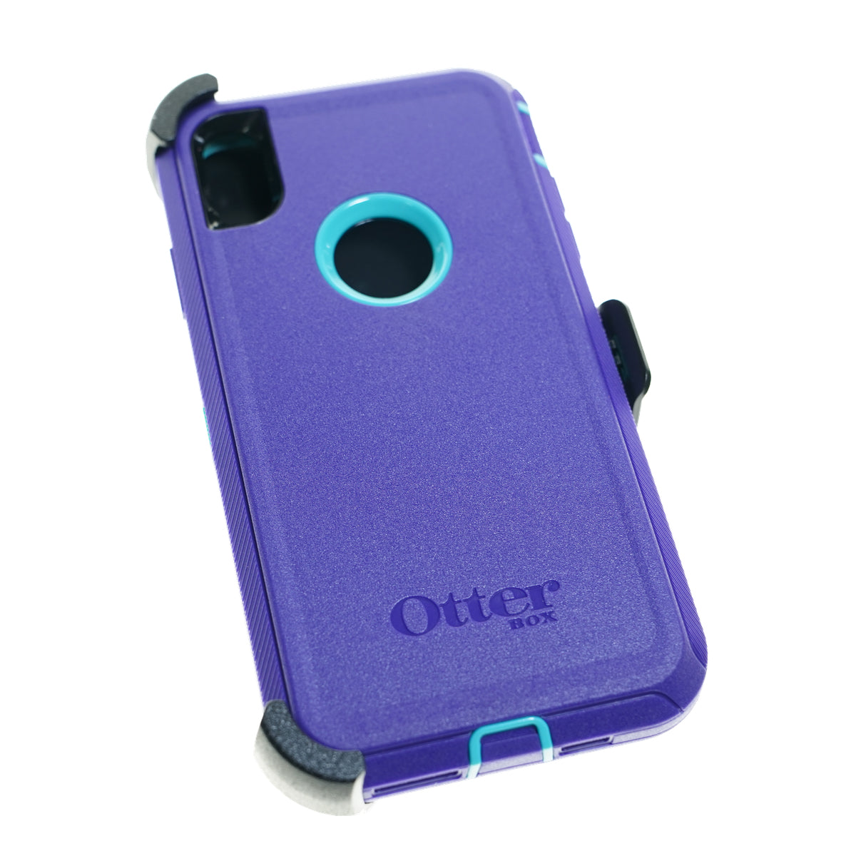 Estuche proteccion otterbox defender apple iphone xs max color morado / turquesa  Shop name