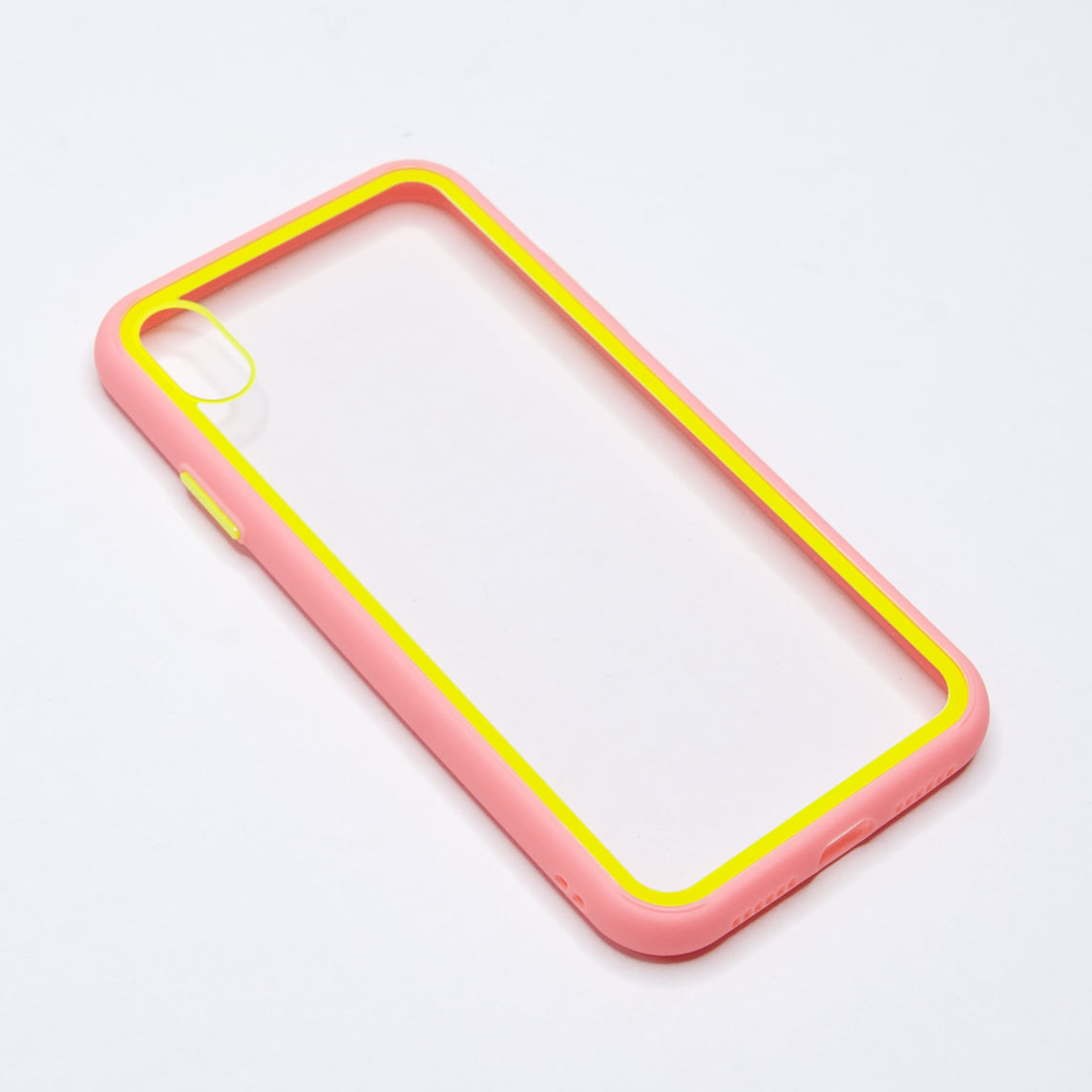 Estuche transparente el rey apple iphone xs max color rosado / transparente Shop name