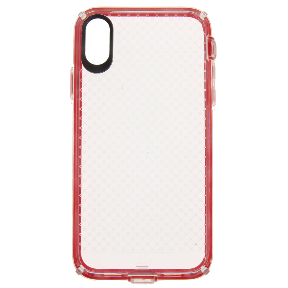 Estuche Protector El Rey Anigma Para iPhone XS Max Rojo Transparente Shop name