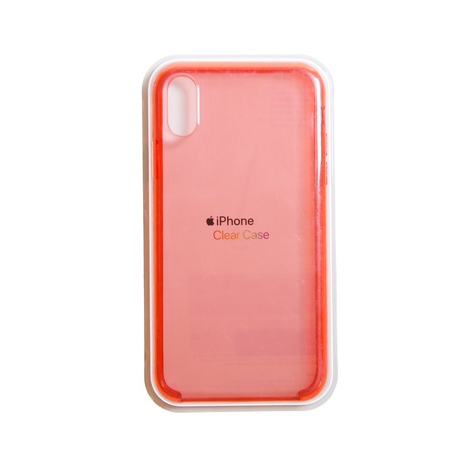 Estuche Transparente Rojo Para iPhone XS Max Con Protección Shop name
