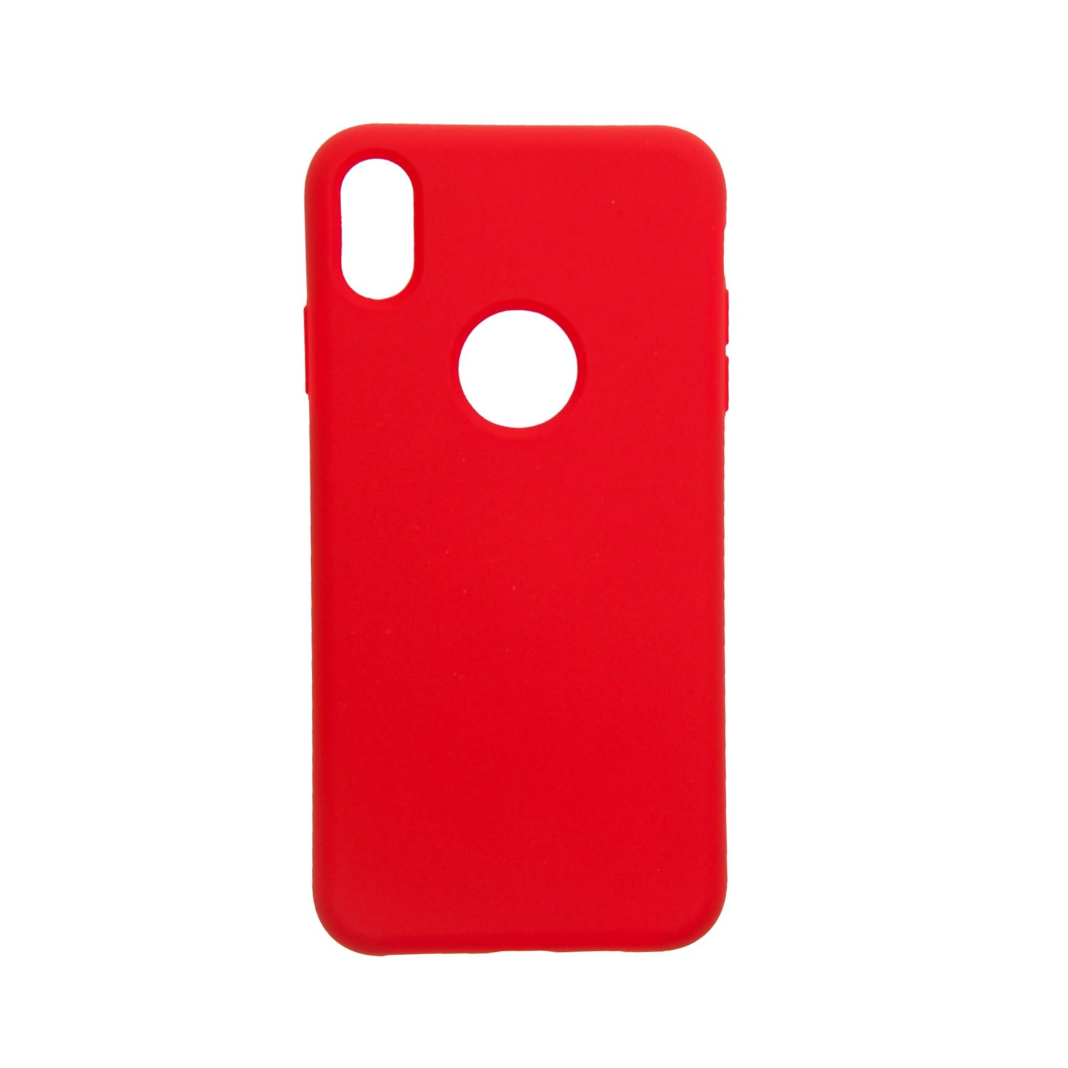 Estuche silicon el rey silicon apple iphone xs max color rojo