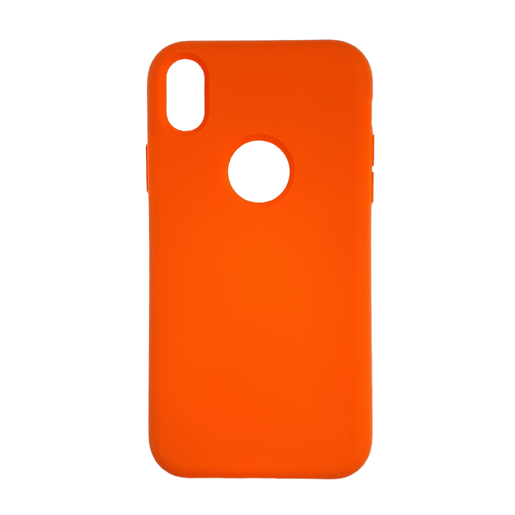 Estuche silicon el rey silicon apple iphone xs color naranja