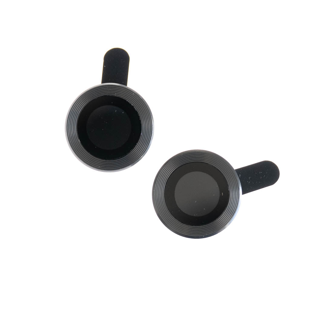 Accesorio el rey vidrio templado camara con borde metal iphone 12 color gris Shop name