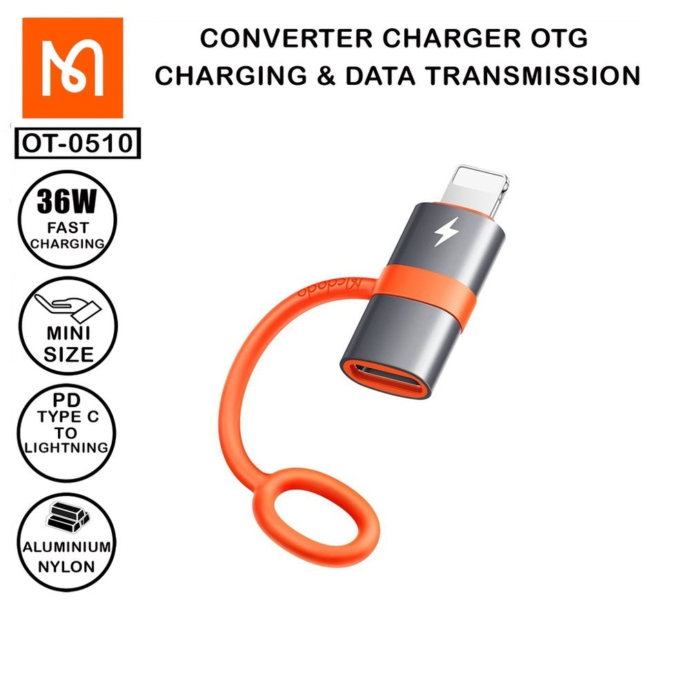 Cable mcdodo ot-0510 adaptador otg tipo c a lightning 3a y 36w max Shop name