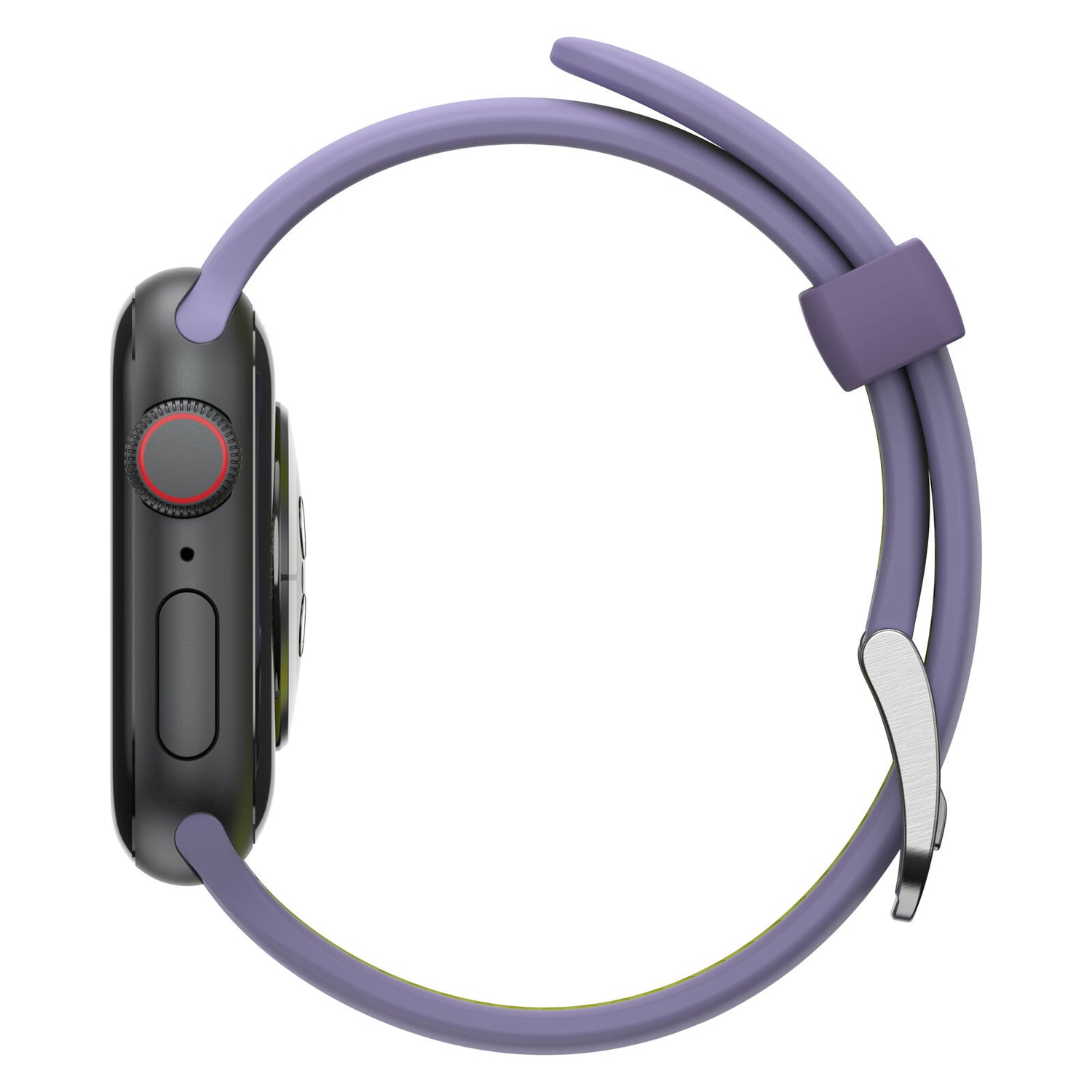 Accesorio otterbox pulsera silicon all day band apple watch 42 / 44 / 45 mm color lila / verde limon Shop name