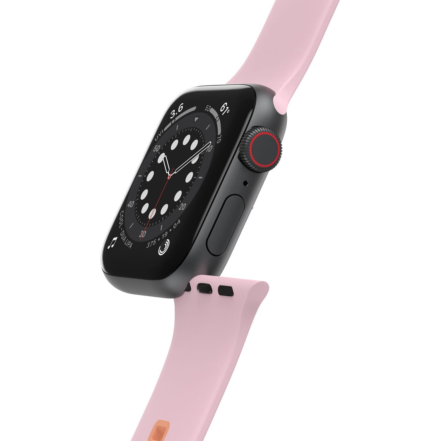 Accesorio otterbox pulsera silicon all day band apple watch 42 / 44 / 45 mm color rosado / melon Shop name