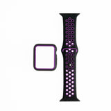 Accesorio generico pulsera nike con bumper apple watch 42 mm color negro / morado  Shop name