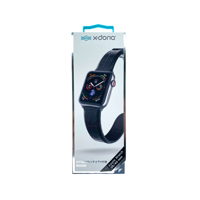 Accesorio xdoria pulsera de cuero croc apple watch 38 / 40 mm color negro Shop name
