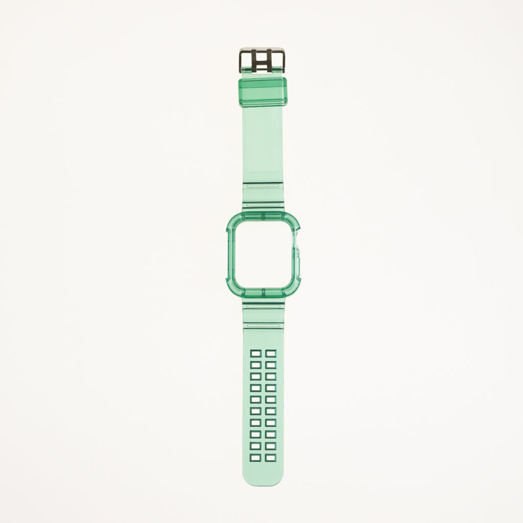 Accesorio generico pulsera con bumper rugged apple watch 45 mm color verde Shop name