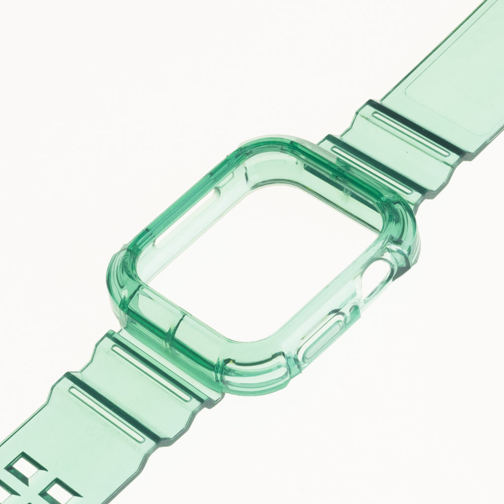 Accesorio generico pulsera con bumper rugged apple watch 45 mm color verde Shop name