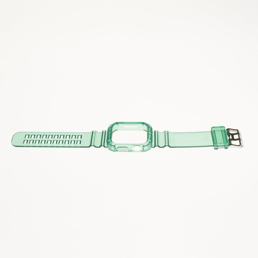Accesorio generico pulsera con bumper rugged apple watch 45 mm color verde Shop name