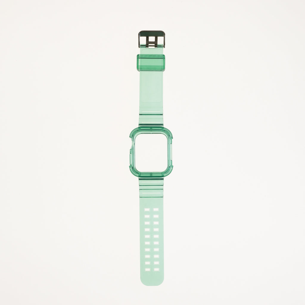 Accesorio generico pulsera con bumper rugged apple watch 45 mm color verde Shop name