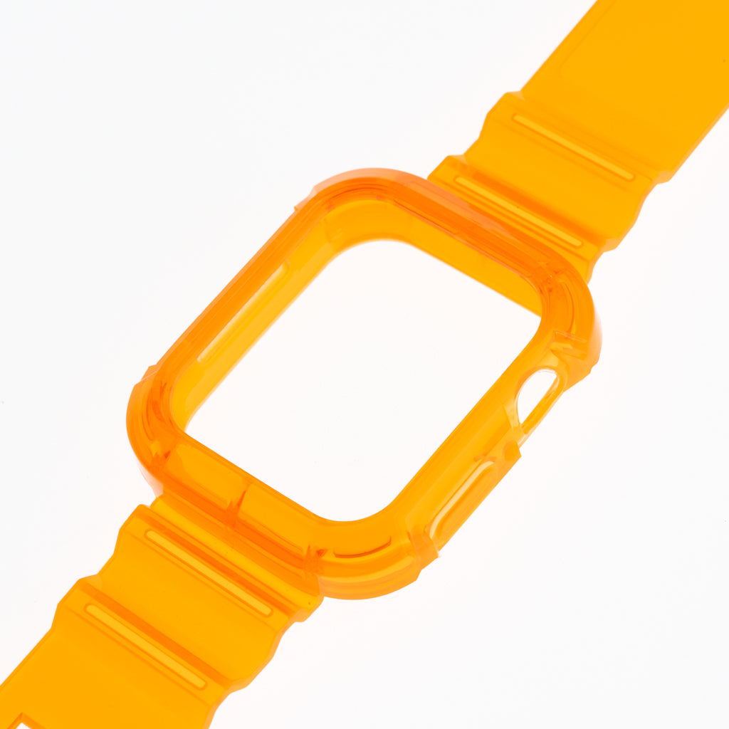 Accesorio generico pulsera con bumper rugged apple watch 45 mm color naranja Shop name