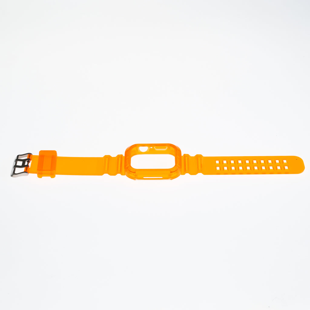 Accesorio generico pulsera con bumper rugged apple watch 45 mm color naranja Shop name