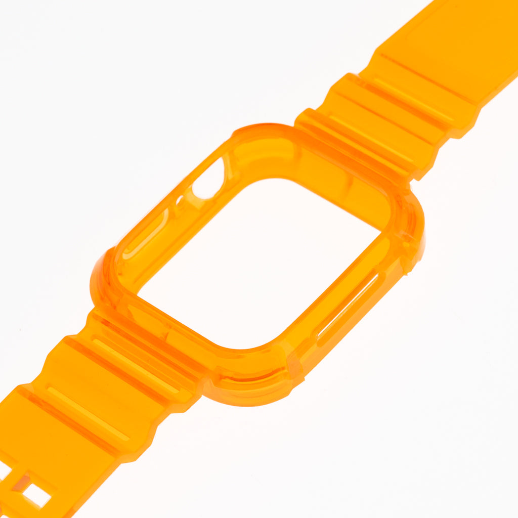 Accesorio generico pulsera con bumper rugged apple watch 45 mm color naranja Shop name