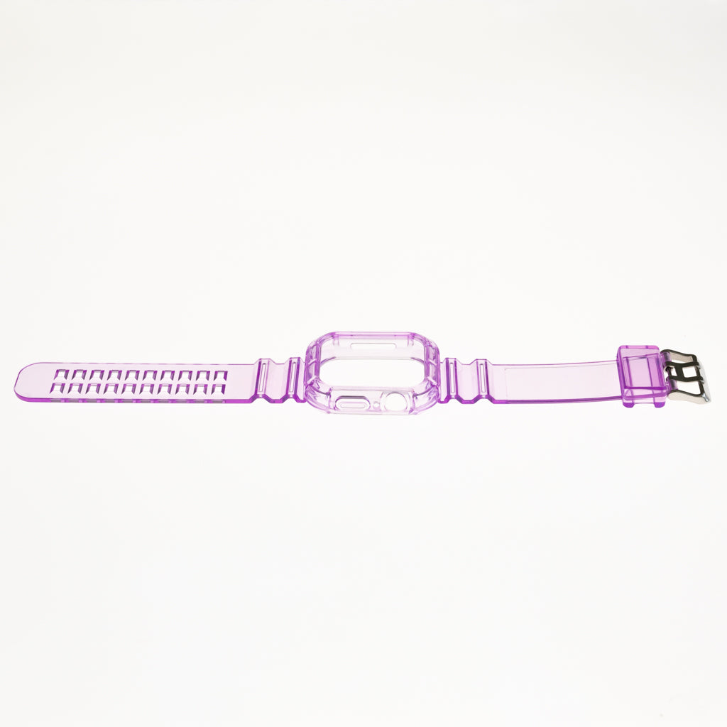 Accesorio generico pulsera con bumper rugged apple watch 45 mm color morado Shop name