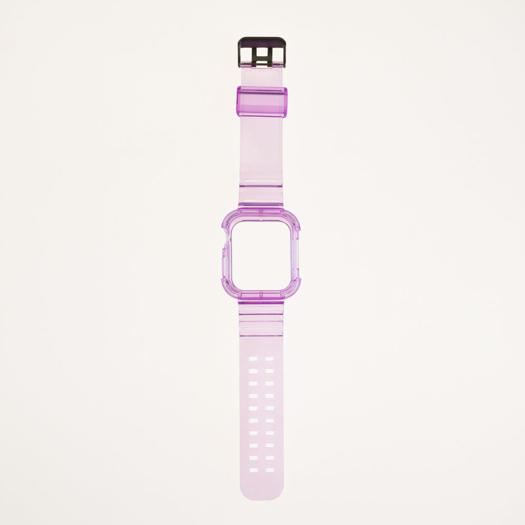 Accesorio generico pulsera con bumper rugged apple watch 45 mm color morado Shop name