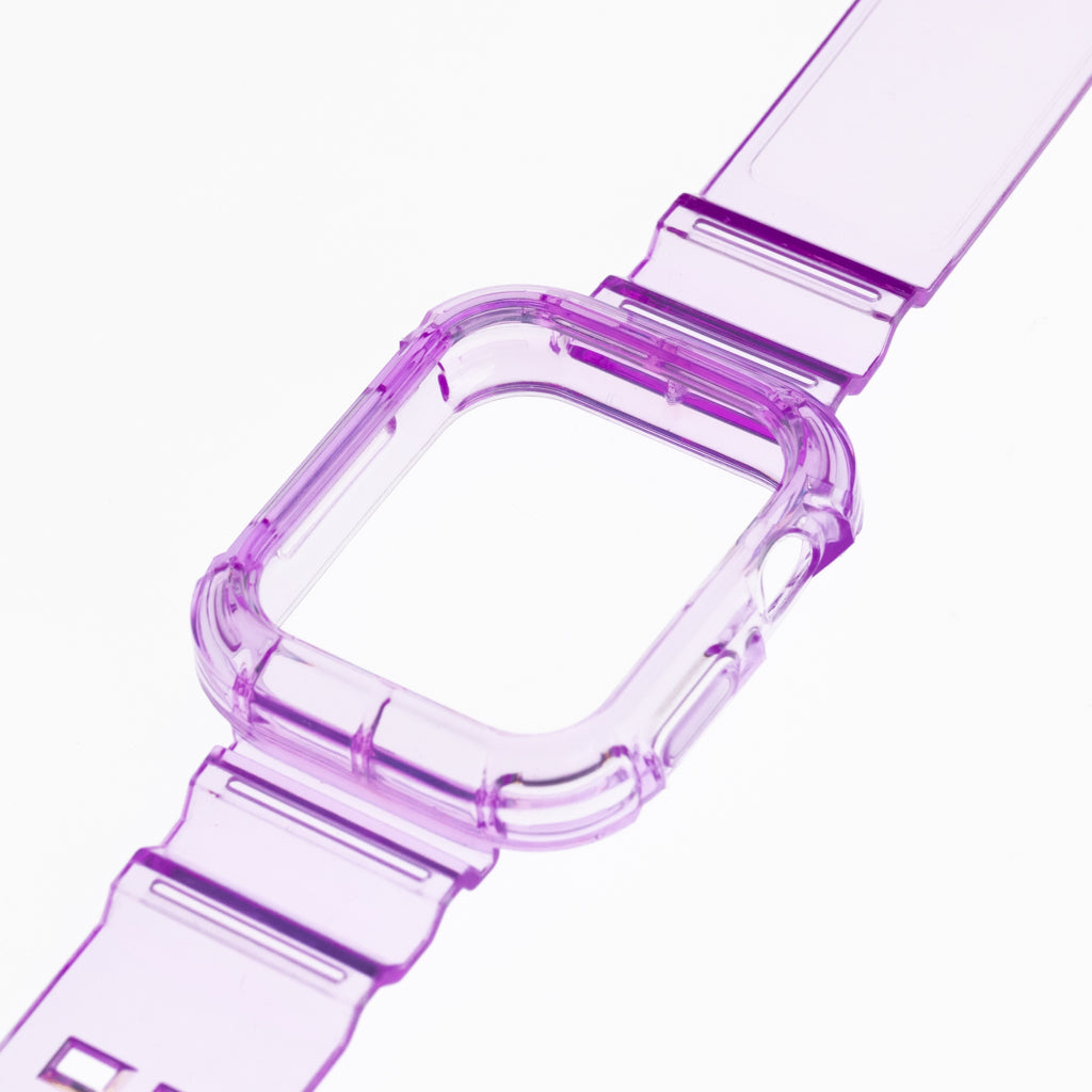 Accesorio generico pulsera con bumper rugged apple watch 42 mm color morado  Shop name