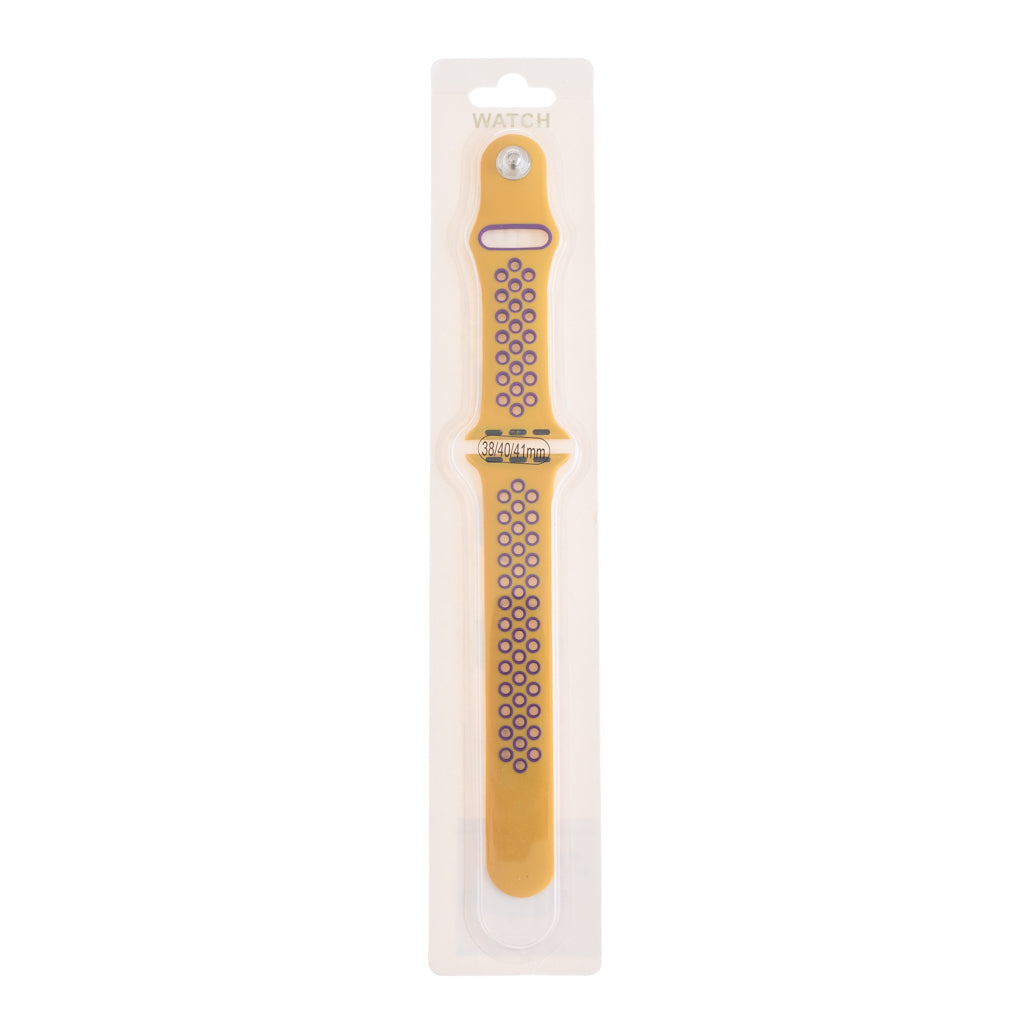 Accesorio el rey pulsera tipo nike apple watch 38 / 40 / 41 mm color mostaza / morado Shop name