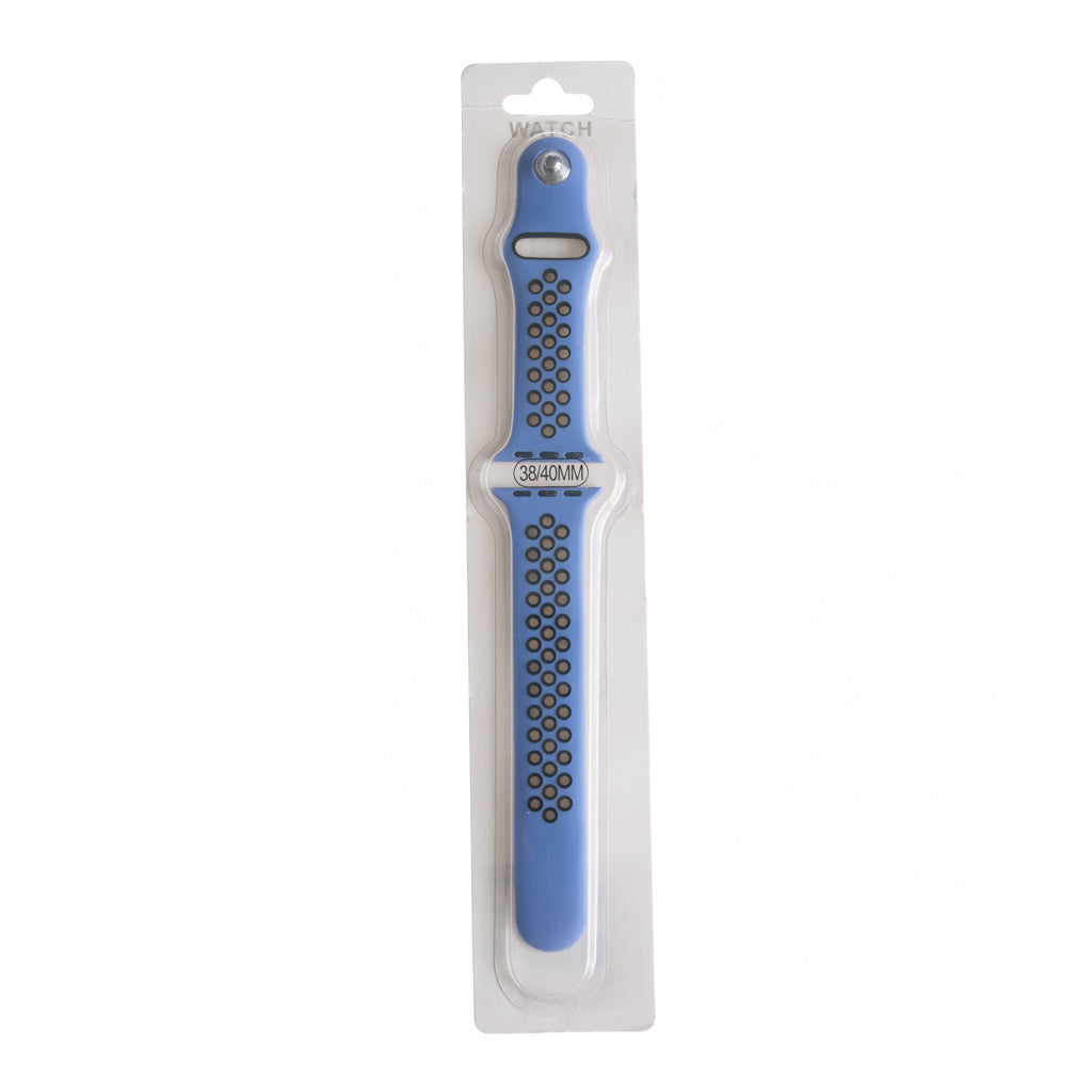 Accesorio el rey pulsera tipo nike apple watch 38 / 40 / 41 mm color azul indigo / negro Shop name