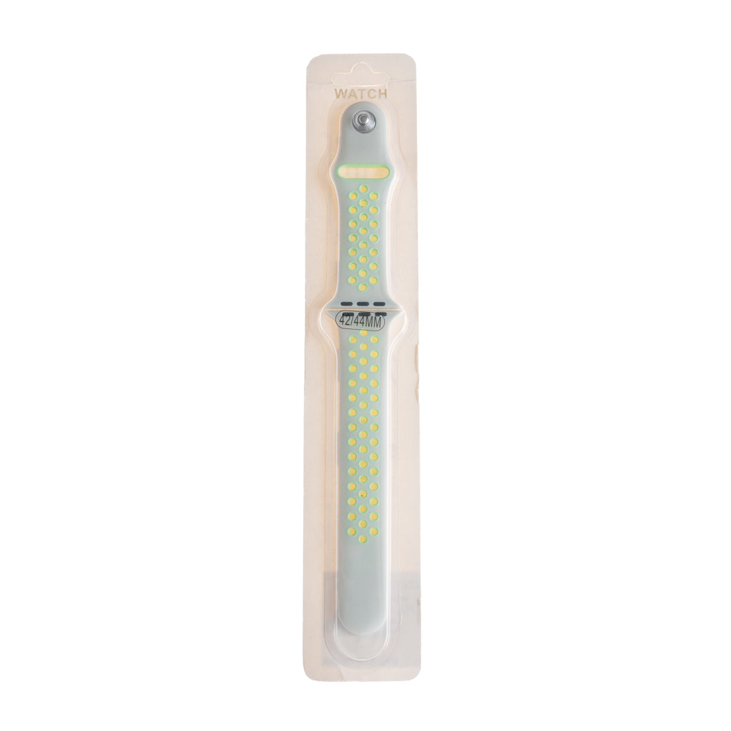 Accesorio el rey pulsera tipo nike apple watch 38 / 40 / 41 mm color gris / verde neon Shop name