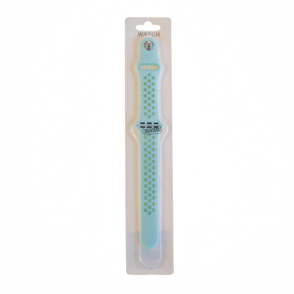 Accesorio el rey pulsera tipo nike apple watch 38 / 40 / 41 mm color menta / azul Shop name