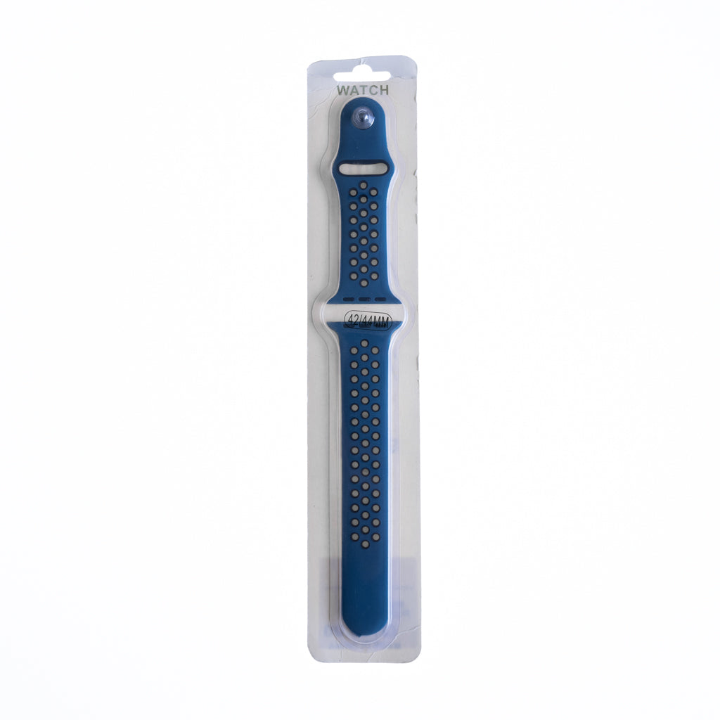 Accesorio el rey pulsera tipo nike apple watch 38 / 40 / 41 mm color azul raf / negro Shop name