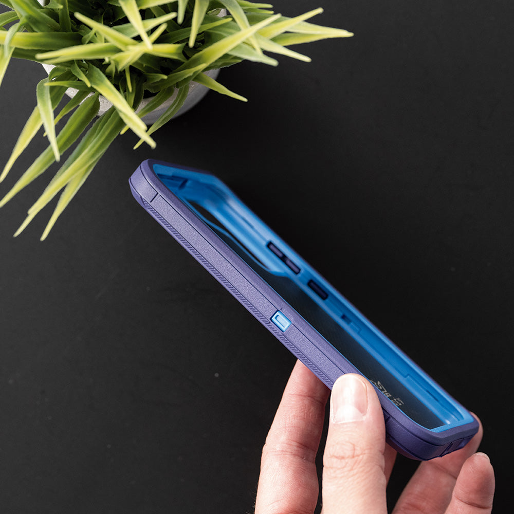 Estuche proteccion el rey defender samsung s22 plus color azul Shop name