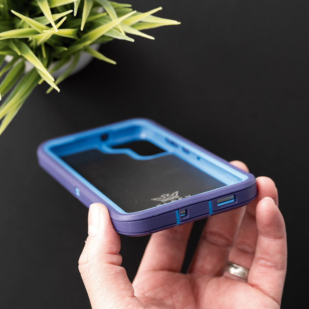 Estuche proteccion el rey defender samsung s22 plus color azul Shop name