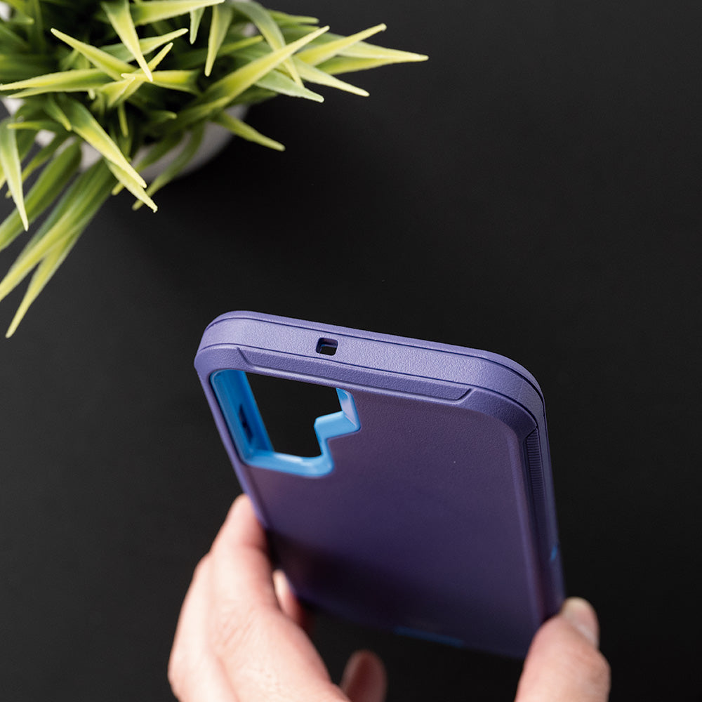 Estuche proteccion el rey defender samsung s22 plus color azul Shop name