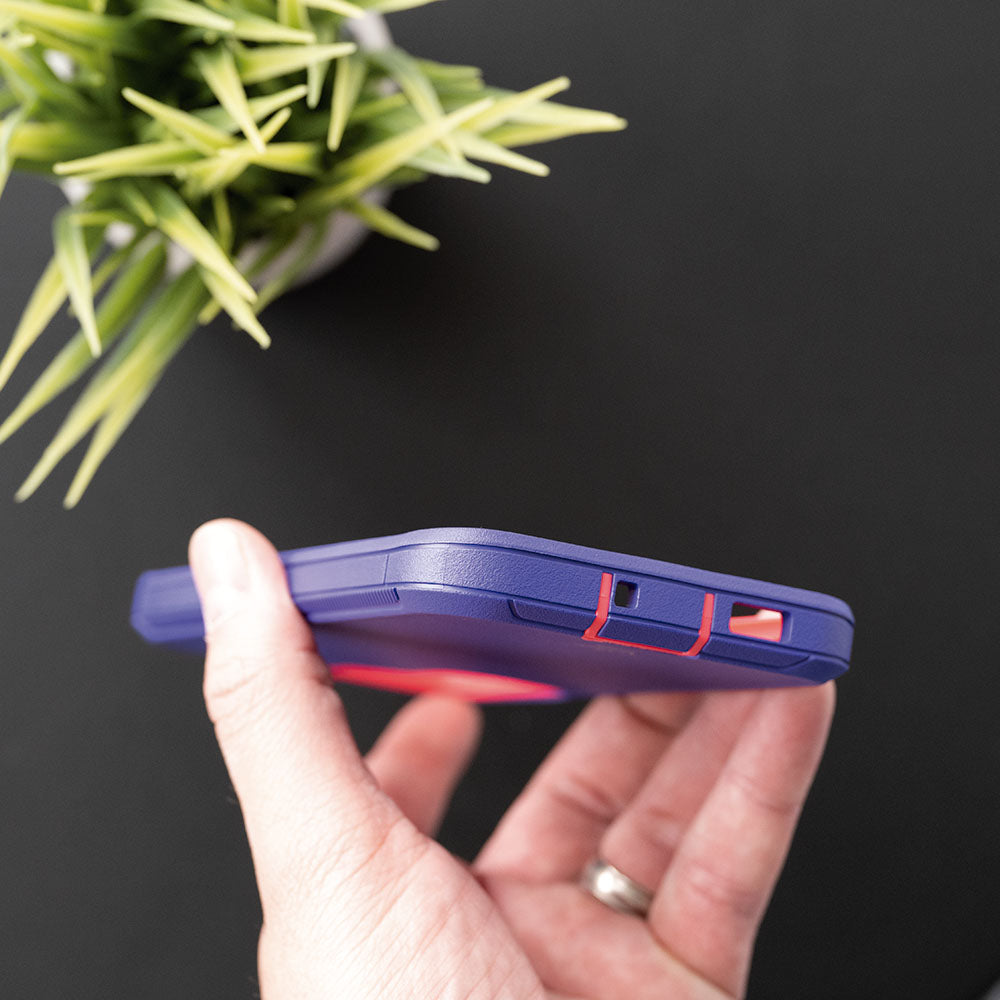 Estuche proteccion el rey defender samsung s22 plus color morado / rosado Shop name