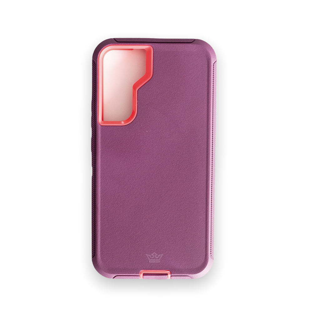 Estuche proteccion el rey defender samsung s22 plus color rojo / rosado Shop name