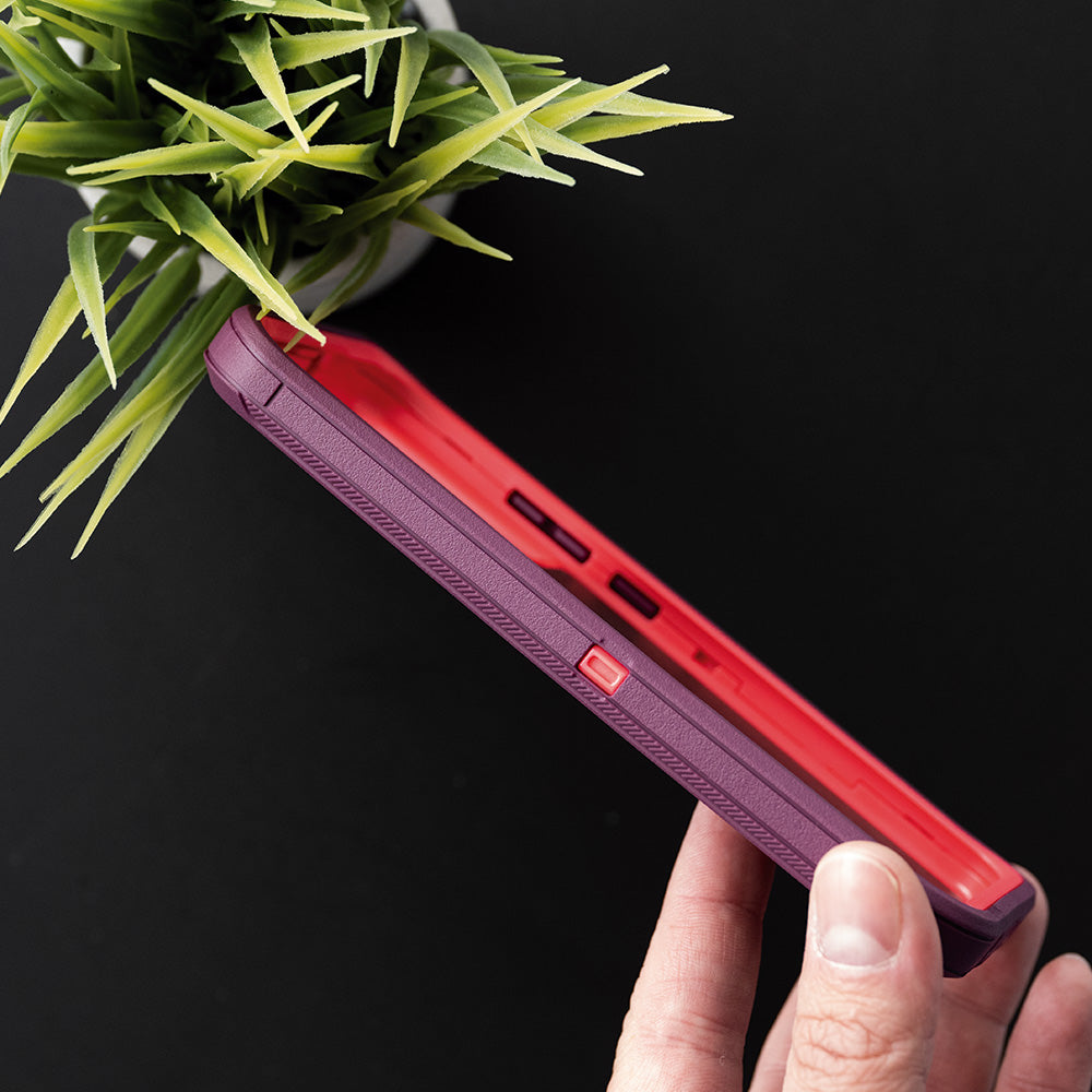 Estuche proteccion el rey defender samsung s22 plus color rojo / rosado Shop name