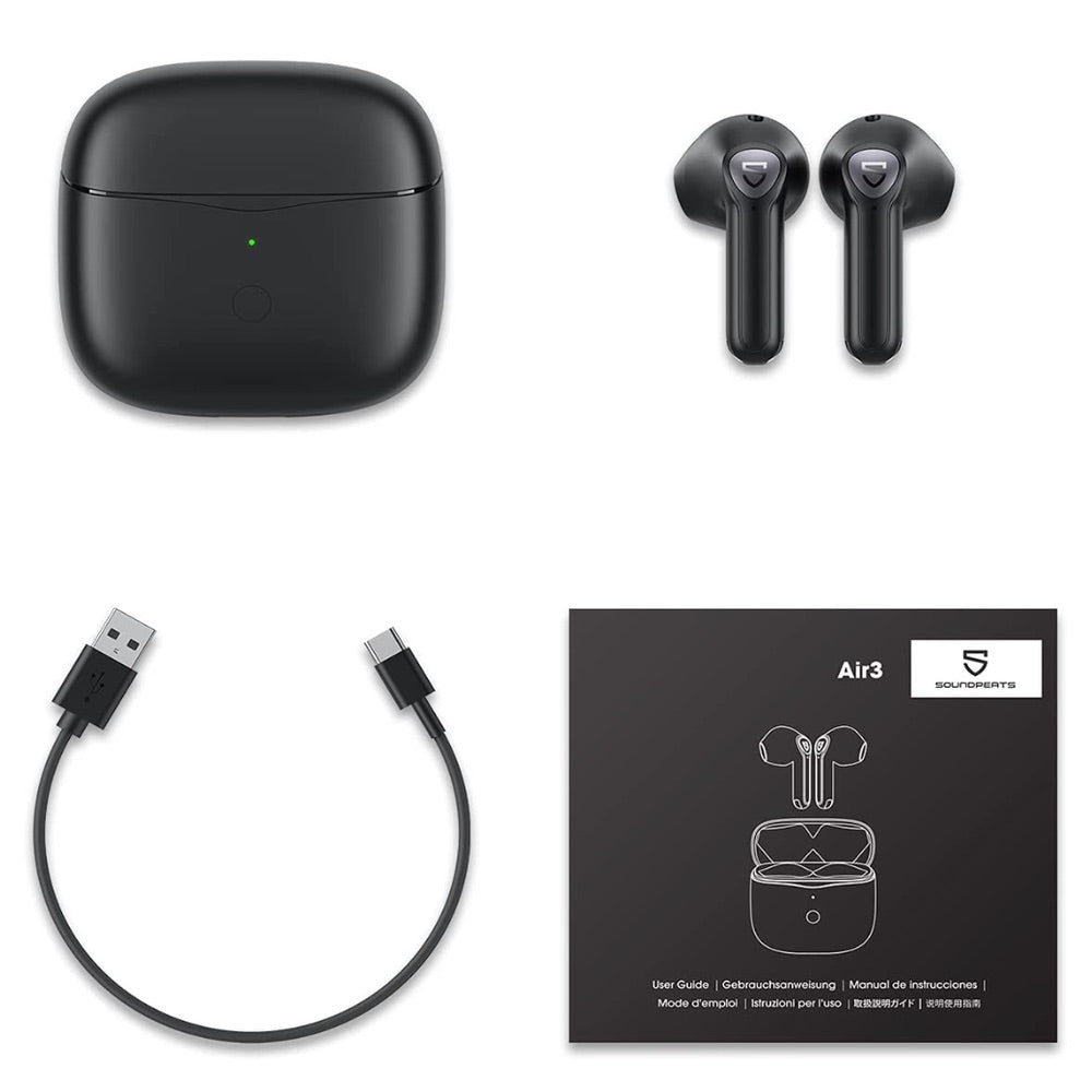 Audifonos soundpeats inalambrico air3 aptx adaptativo con cancelacion de sonido negro  Shop name