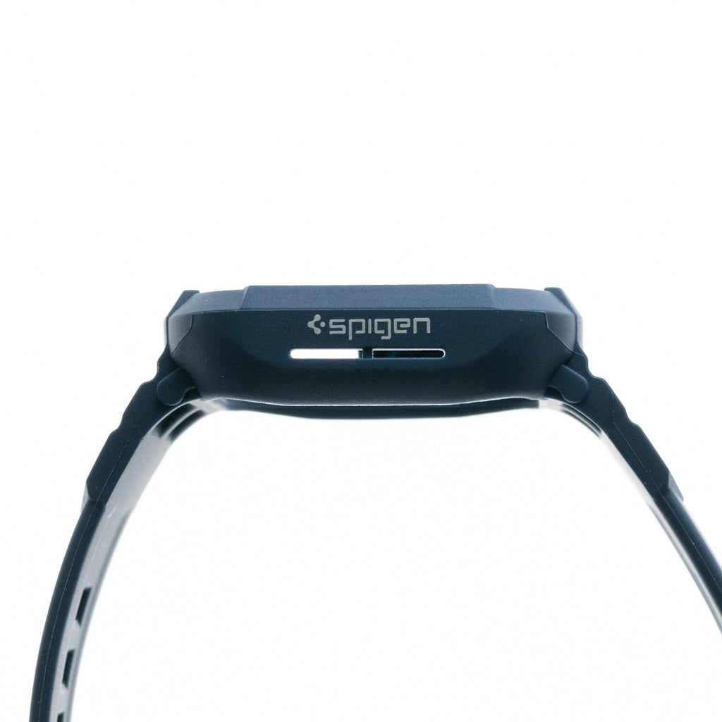Estuche Spigen Rugged Armor Pro Bumper Y Pulsera Azul Para Reloj De 40 A 41 Mm Shop name