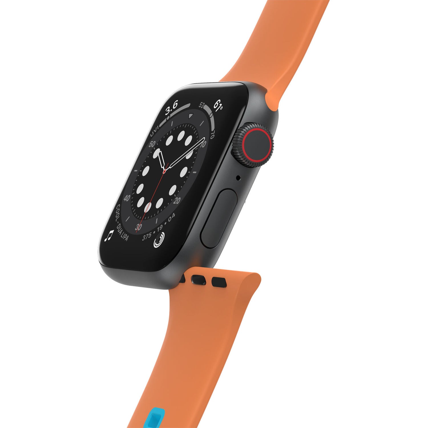 Accesorio otterbox pulsera silicon all day band apple watch 38 / 40 / 41 mm color naranja / turquesa Shop name