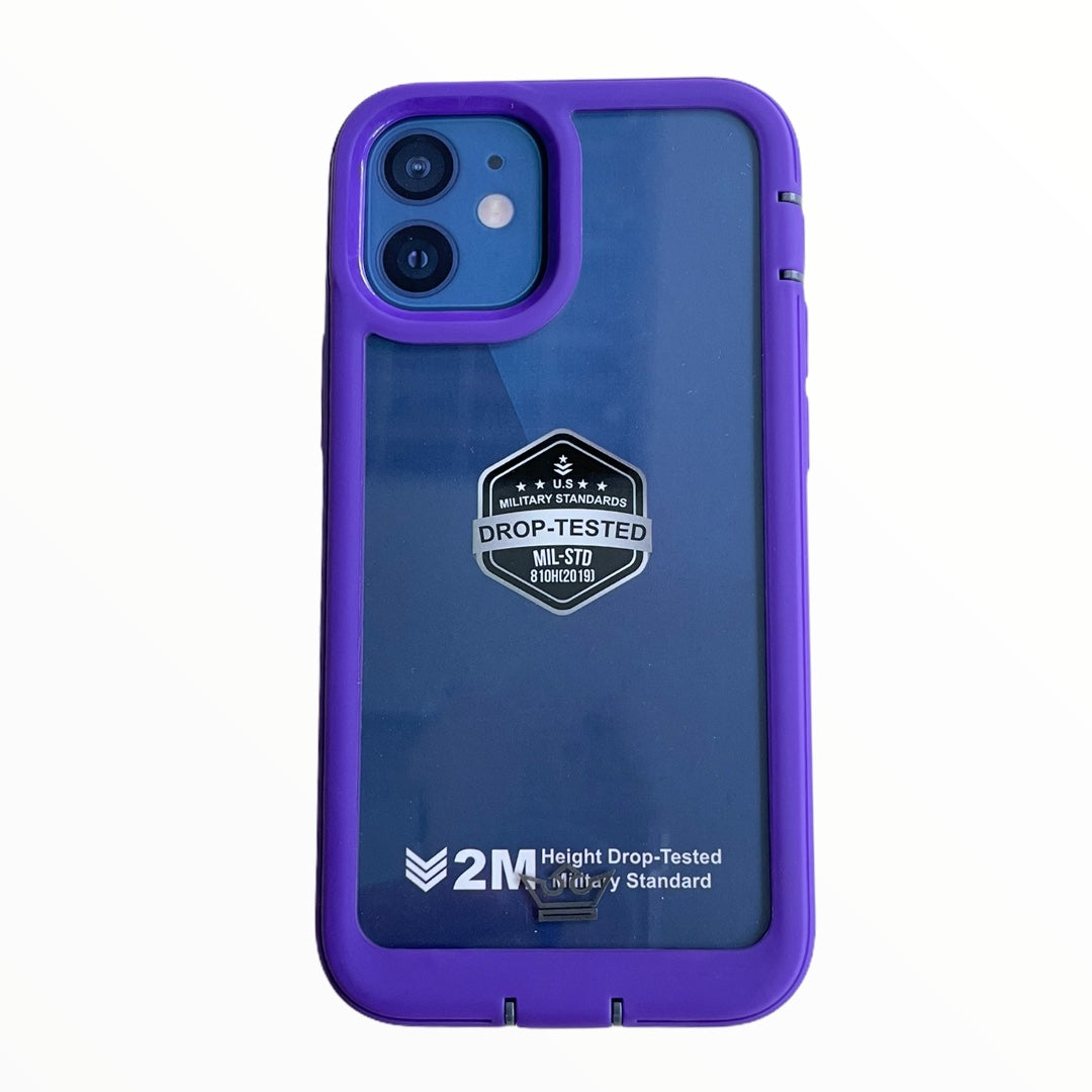 Estuche Proteccion El Rey Warrior A Prueba De Impactos iPhone 12 Pro Max Morado Shop name