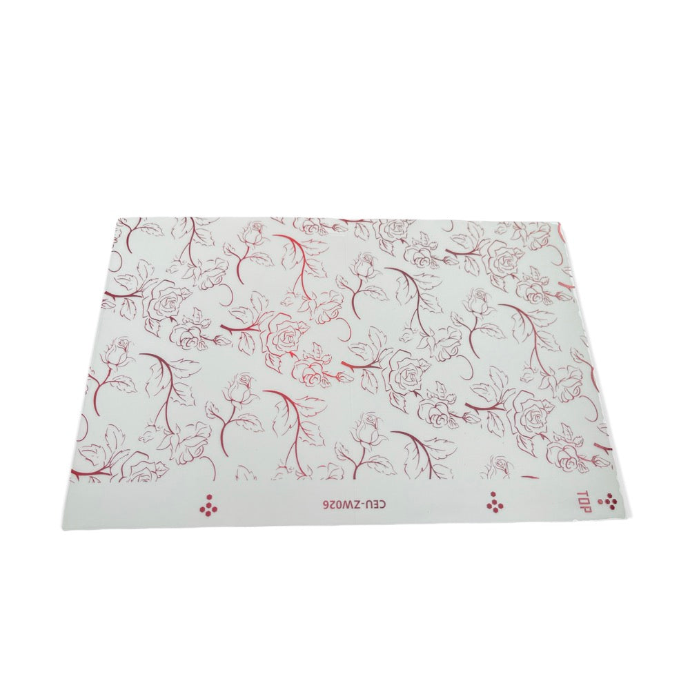 Lámina Trasera Lensun PPDA Deluxe Rojo Rosas Para Automóvil Shop name