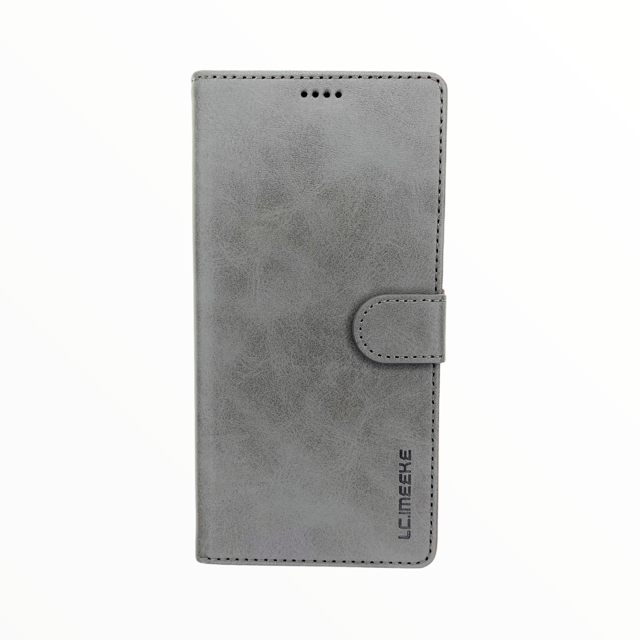 Estuche Cartera Folio Para iPhone 12 Pro Max Porta Tarjetas Gris Shop name