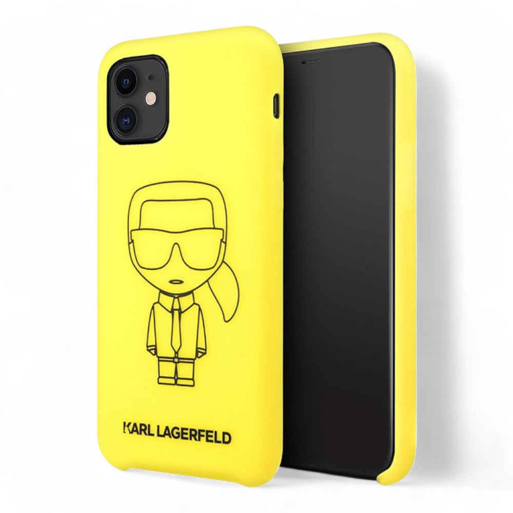 Estuche De Silicona Karl Lagerfeld IKONIK Amarilla Para Iphone 11 Shop name
