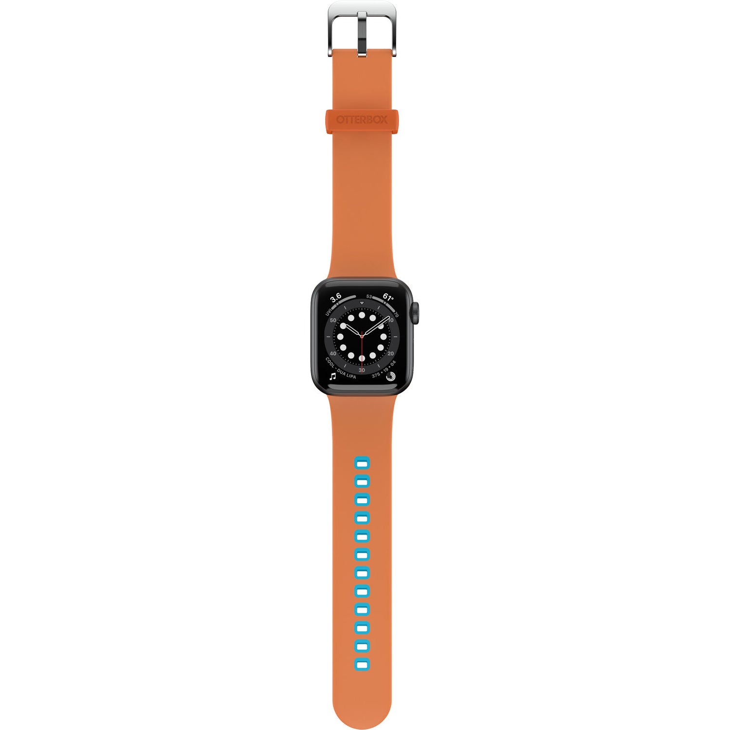 Accesorio otterbox pulsera silicon all day band apple watch 38 / 40 / 41 mm color naranja / turquesa Shop name
