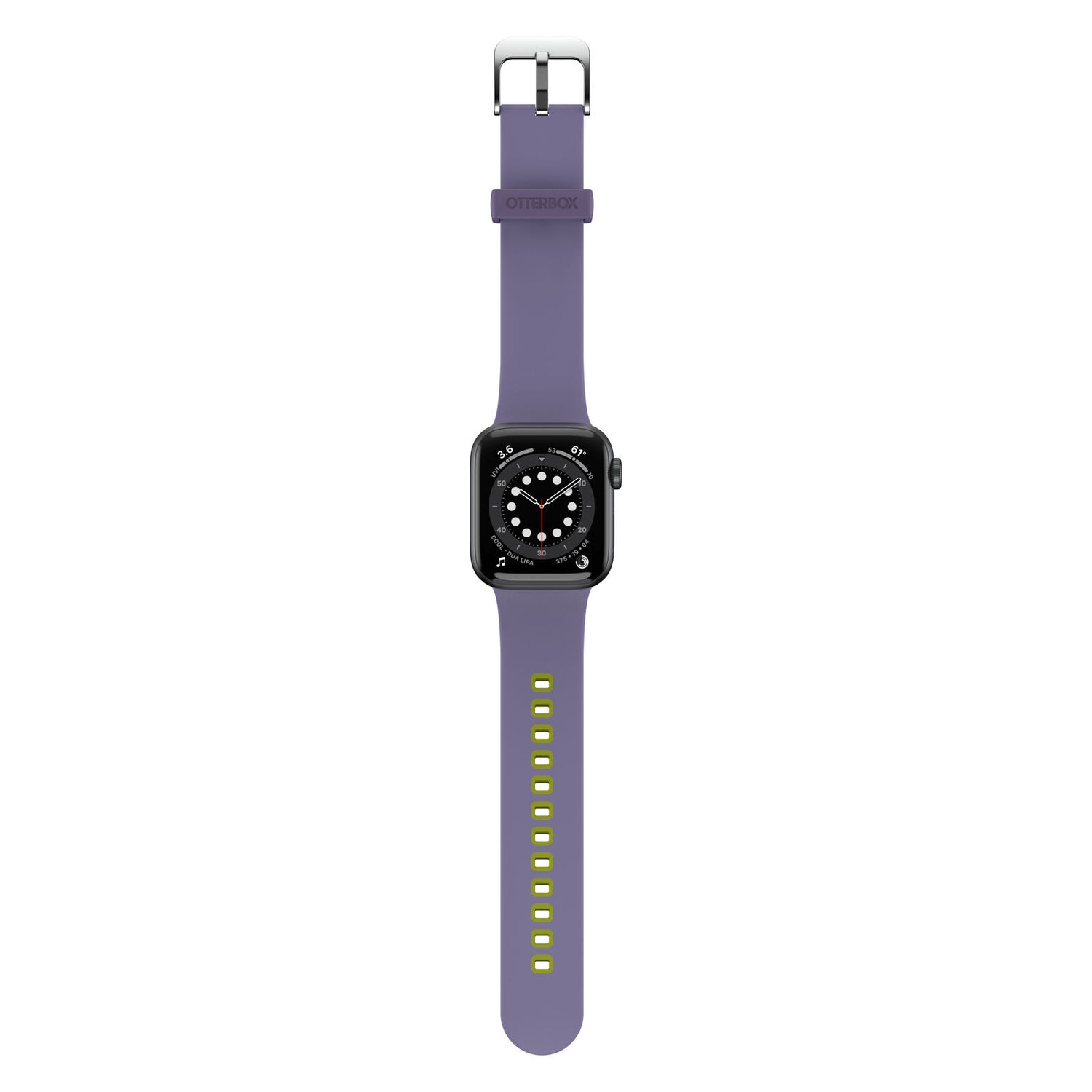 Accesorio otterbox pulsera silicon all day band apple watch 42 / 44 / 45 mm color lila / verde limon Shop name